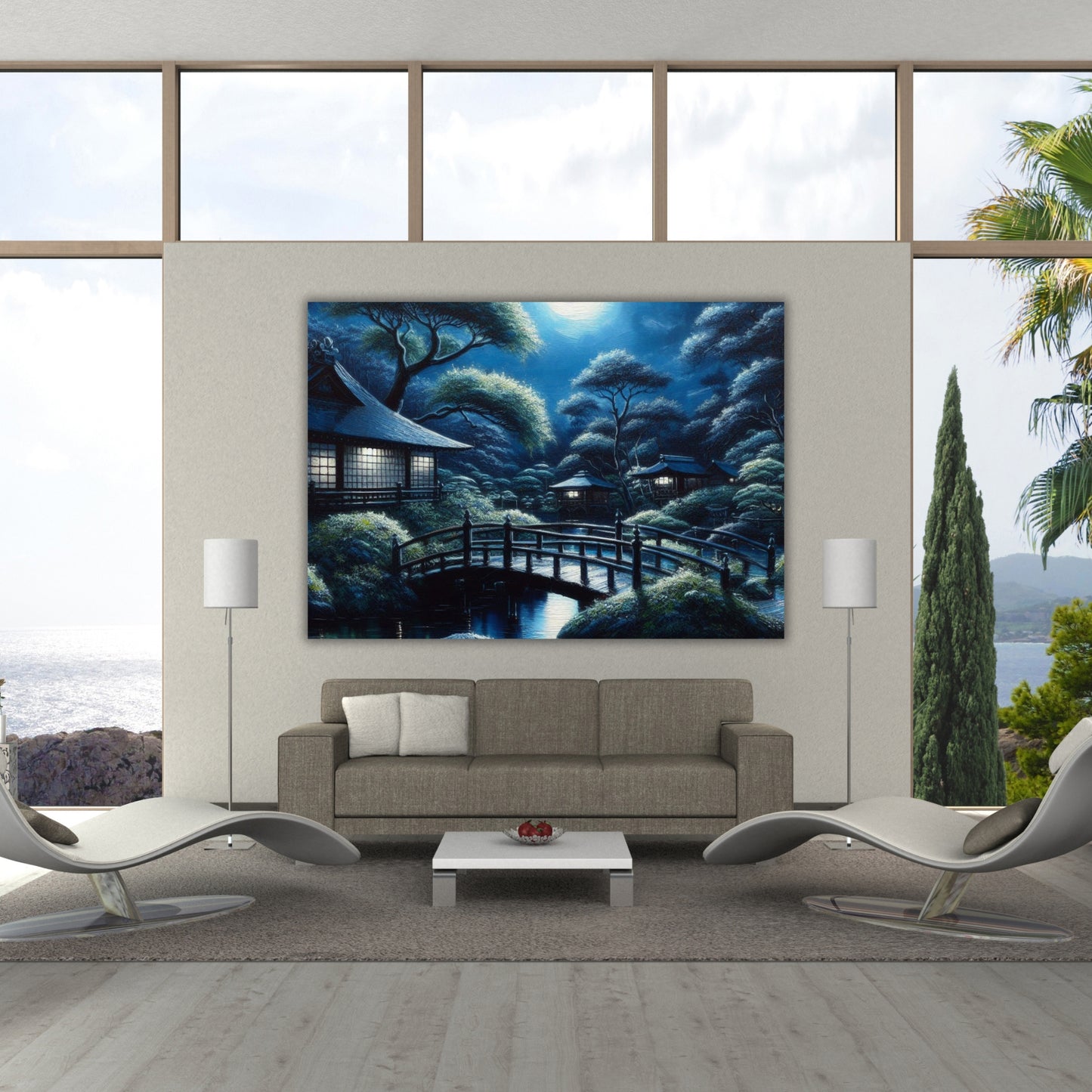 A Japanese Night Wall Art Canvas Print