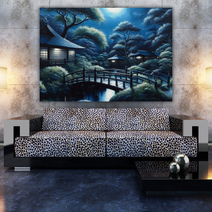 A Japanese Night Wall Art Canvas Print