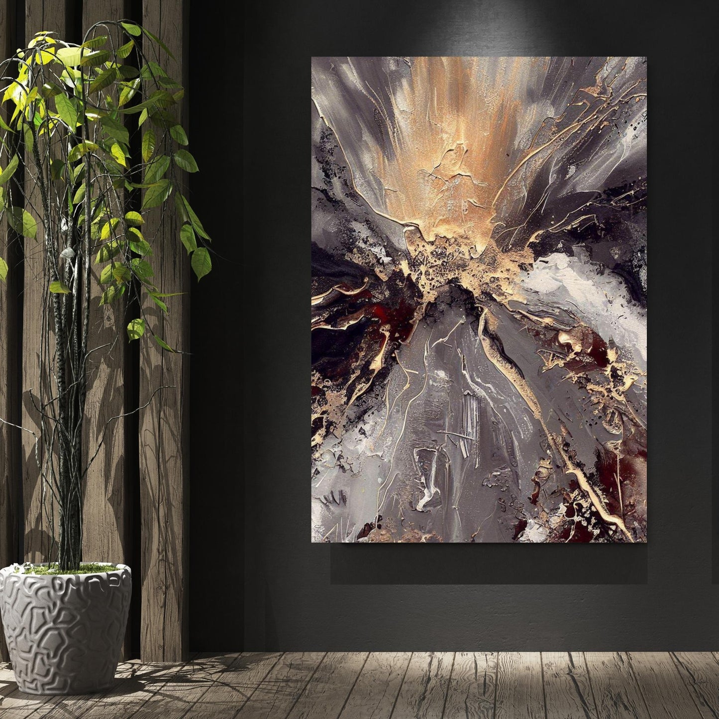 Elemental Abstract Wall Art Canvas Print