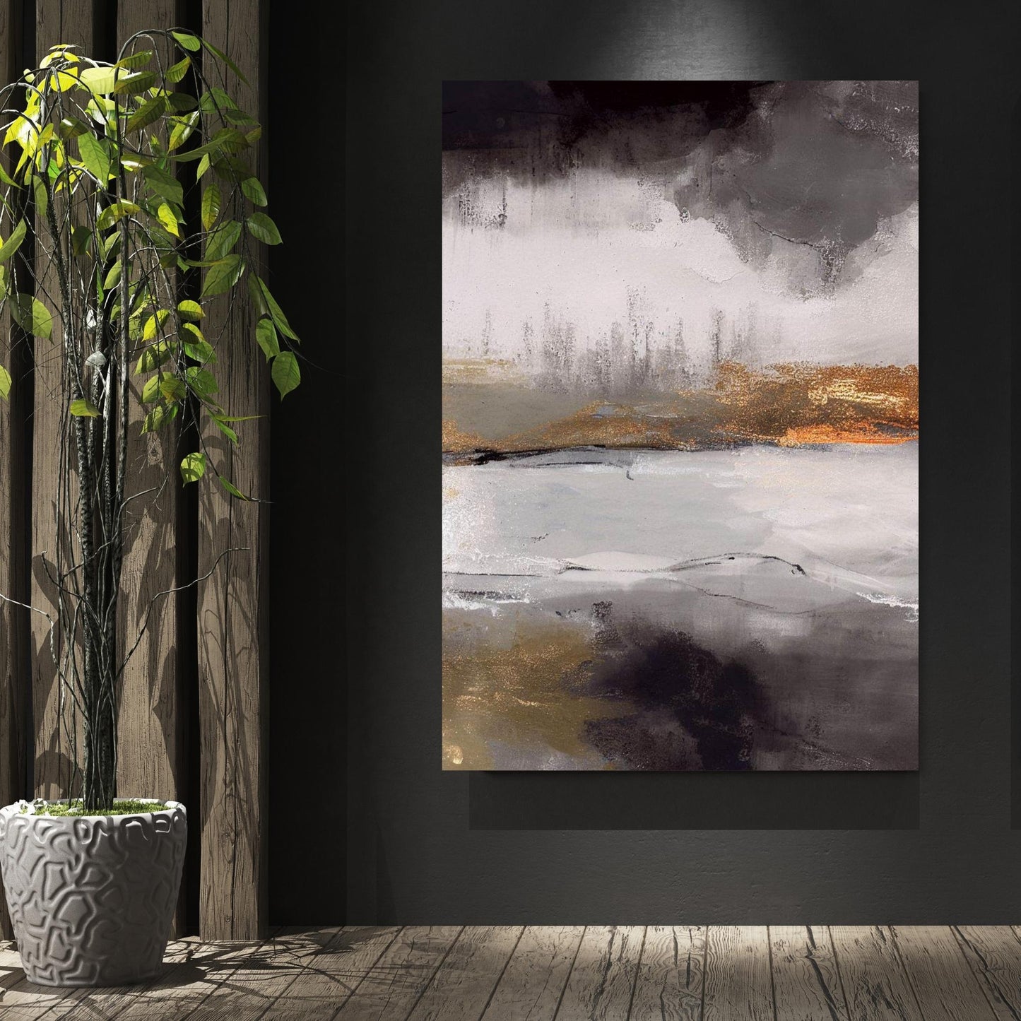 Horizon Abstract Wall Art Canvas Print