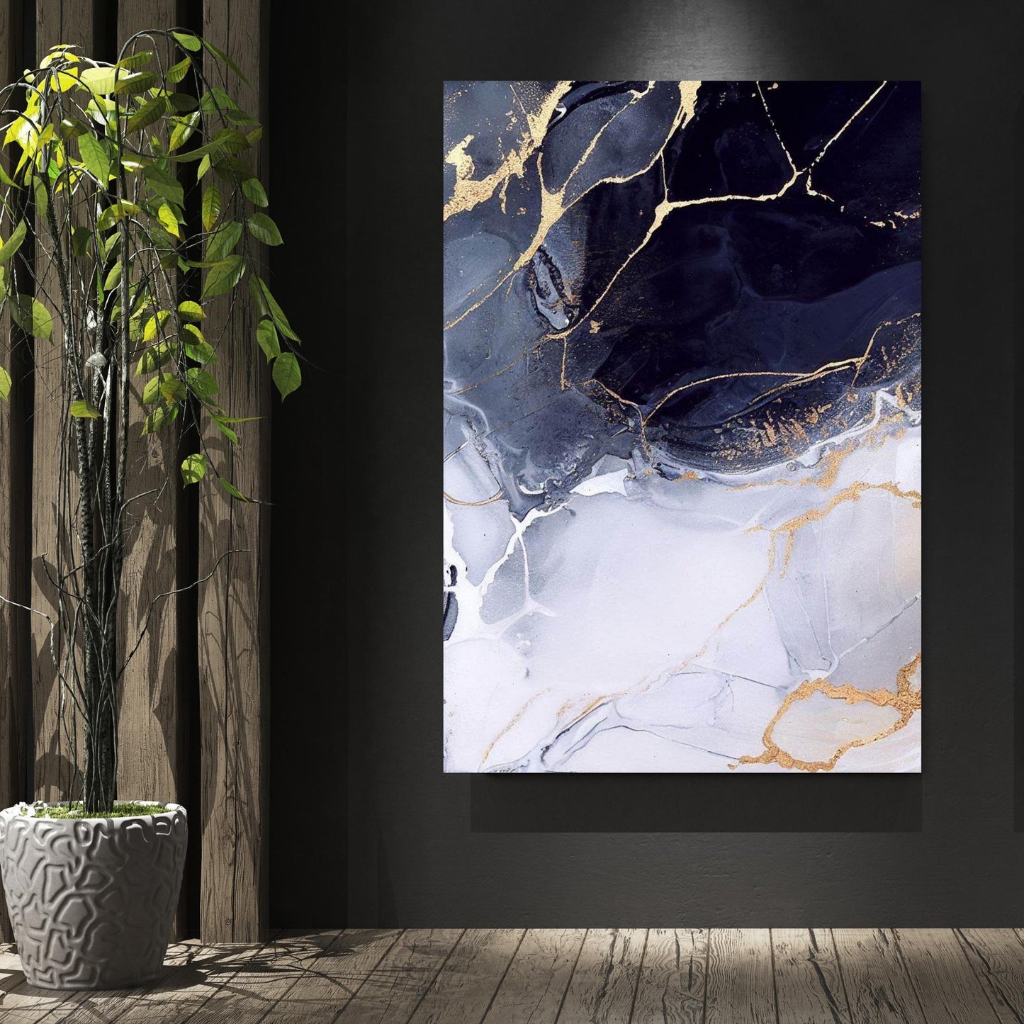 Celestial Abstract Wall Art Canvas Print