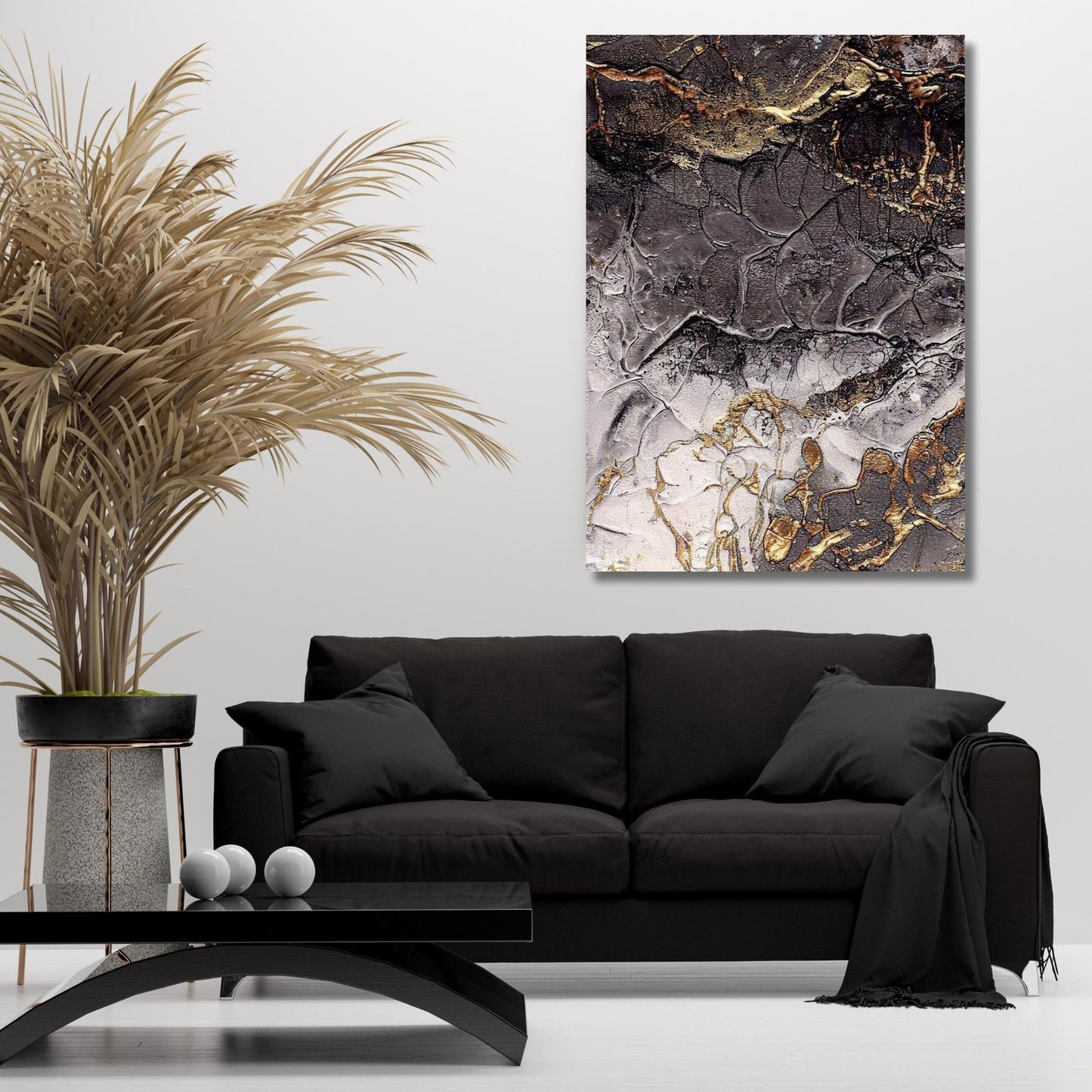 Waves of Perception Abstract Wall Art Canvas Print