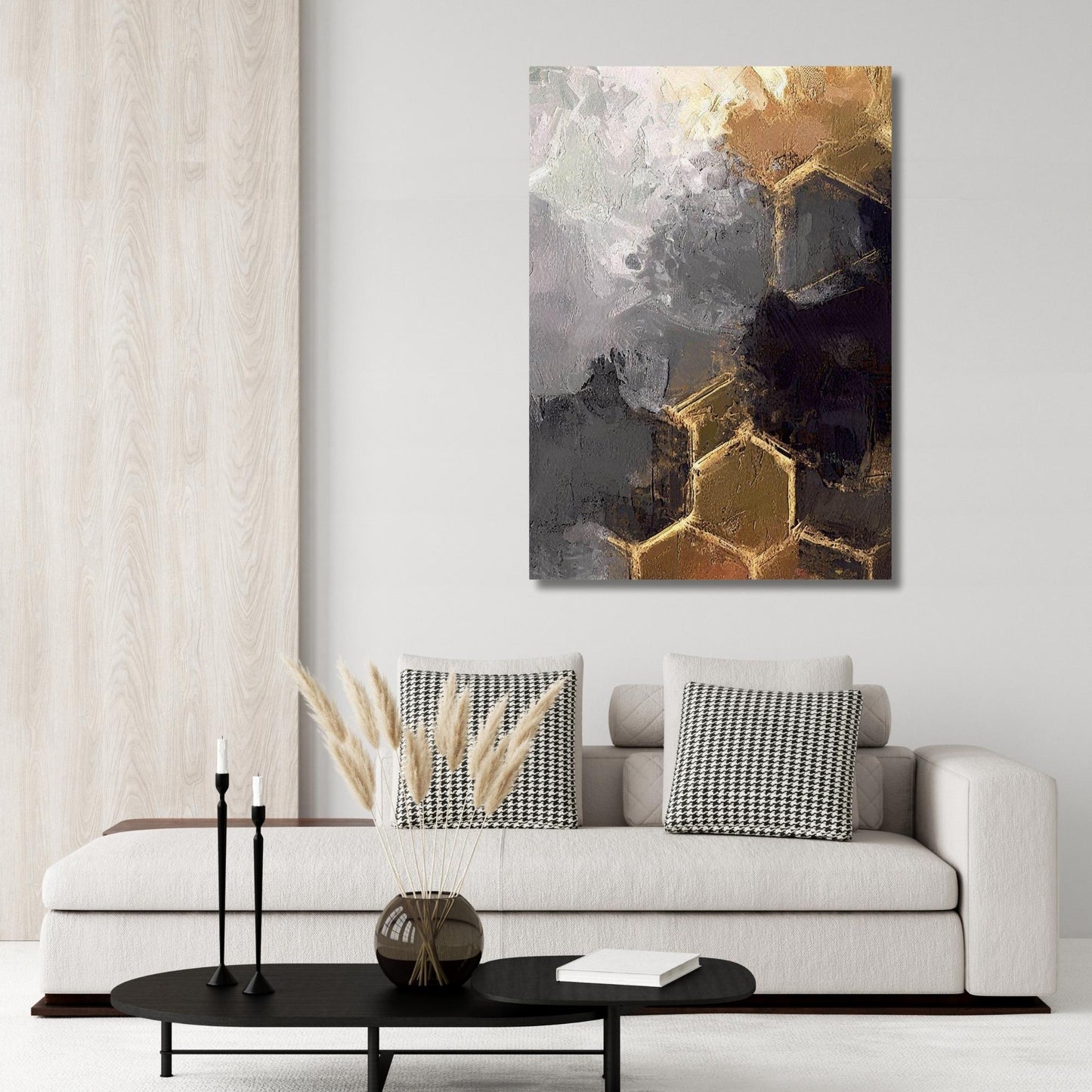 Shifting Perspectives Abstract Wall Art Canvas Print