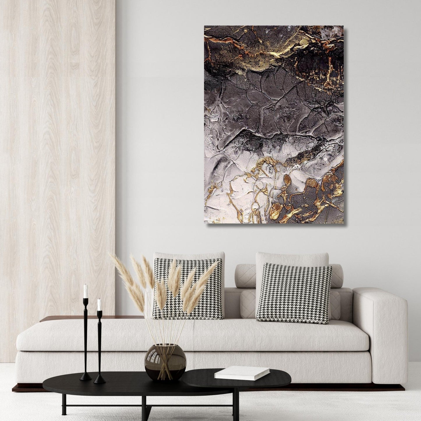 Waves of Perception Abstract Wall Art Canvas Print