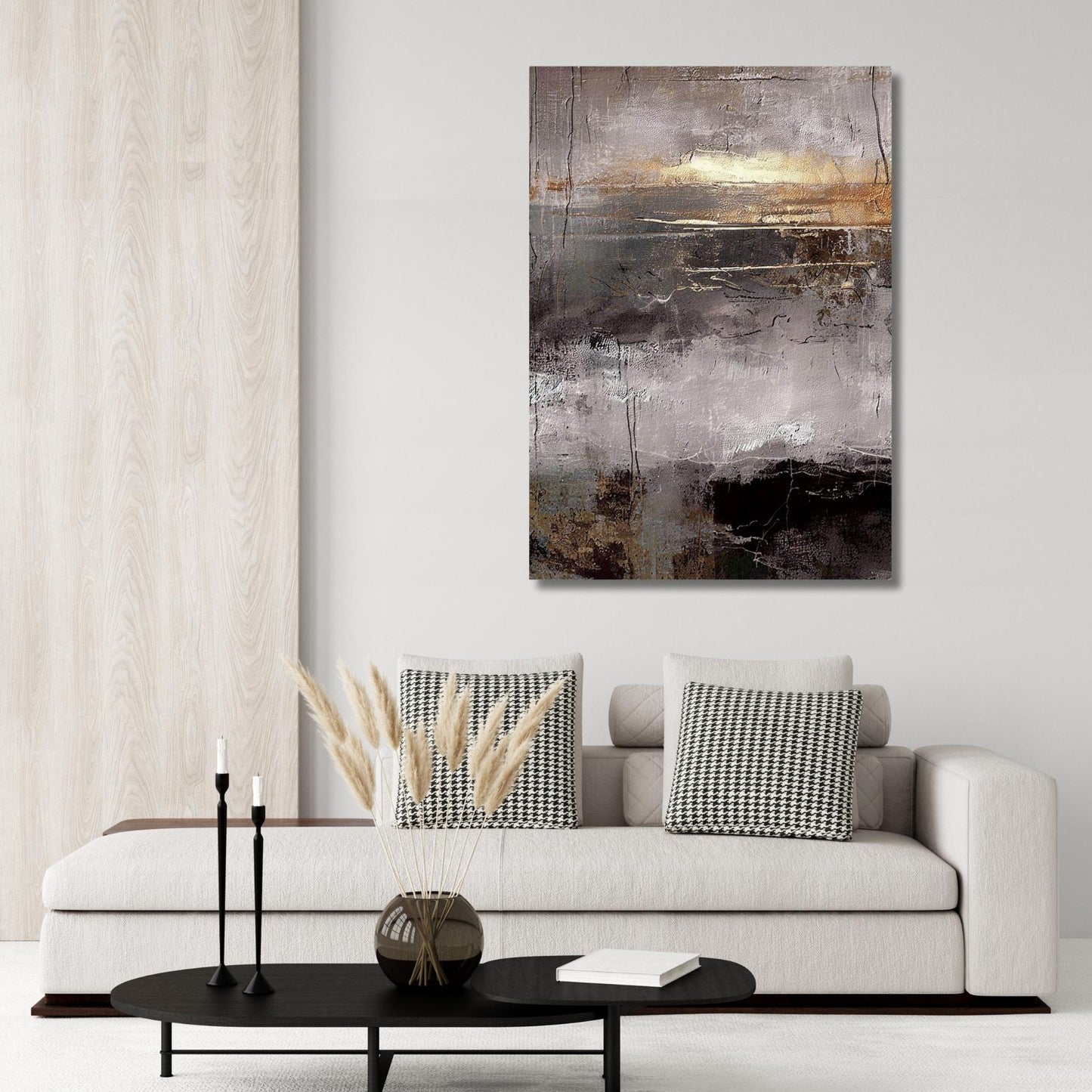 Cosmic Serenity Abstract Wall Art Canvas Print