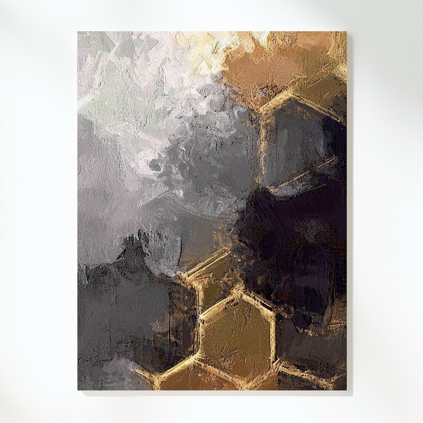 Shifting Perspectives Abstract Wall Art Canvas Print