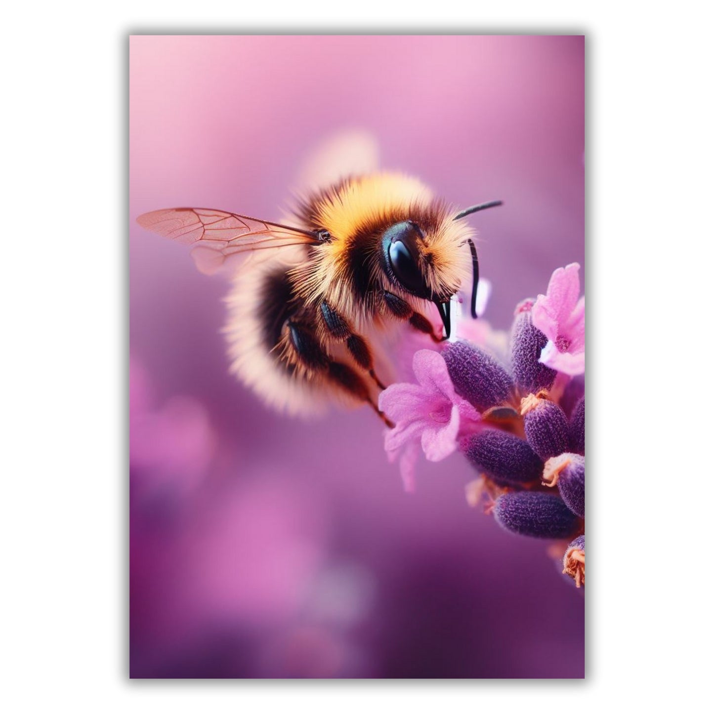 Bee Animal Kingdom Wall Art Canvas Print