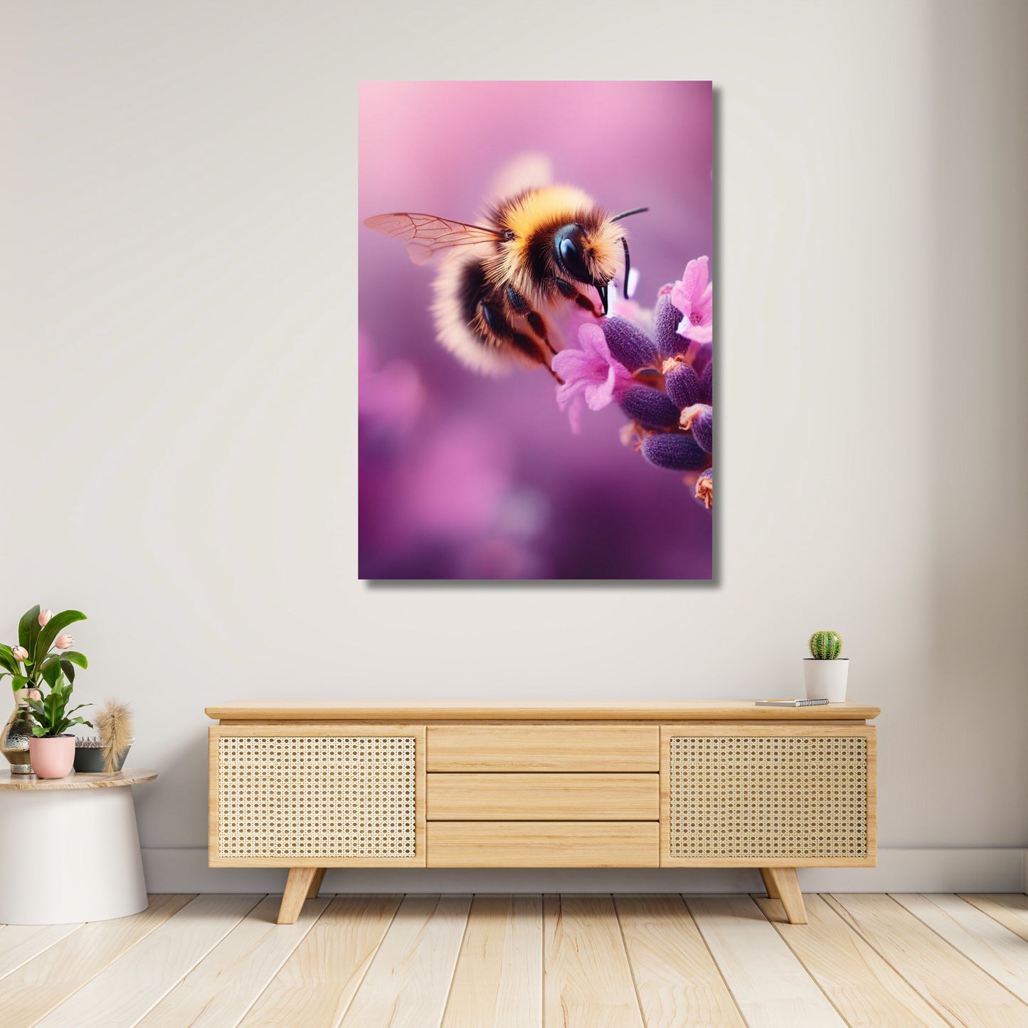 Bee Animal Kingdom Wall Art Canvas Print