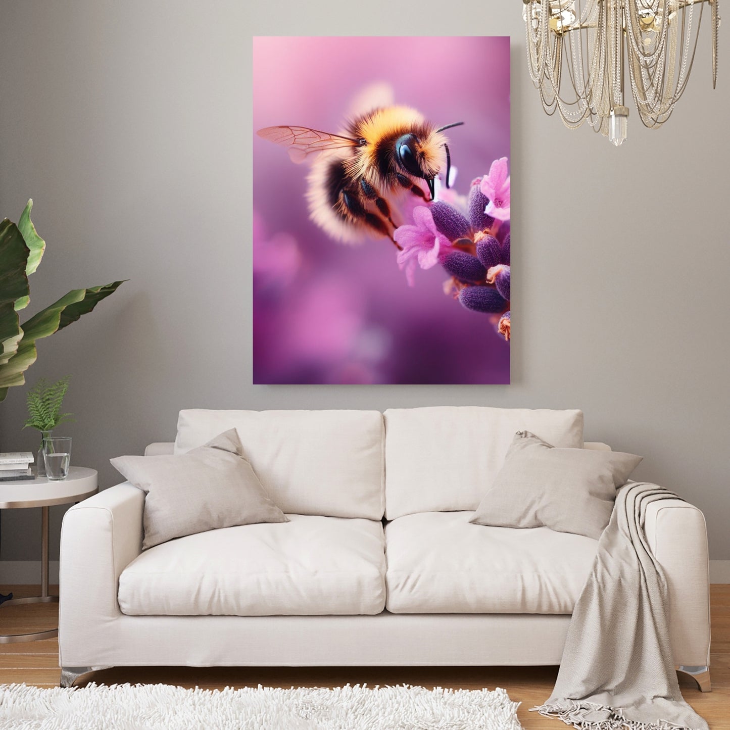 Bee Animal Kingdom Wall Art Canvas Print