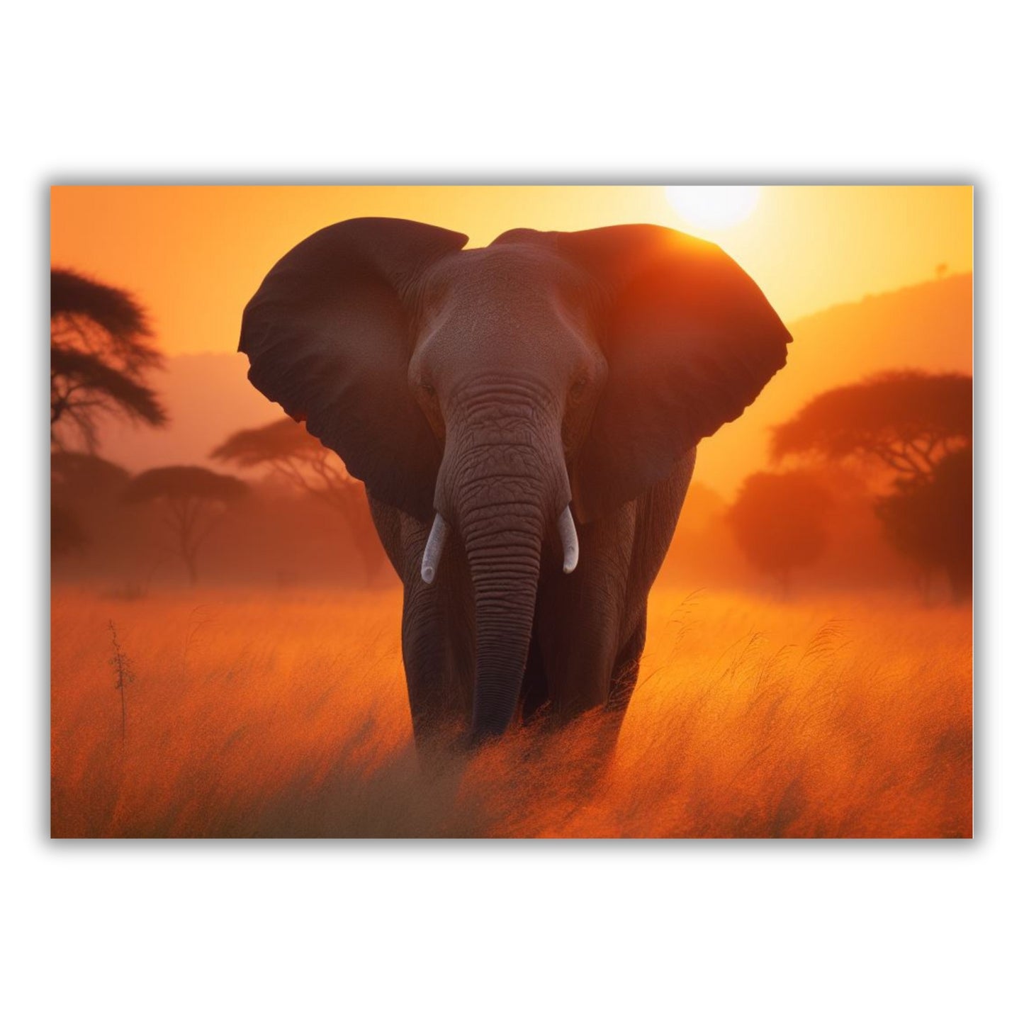 Elephant Animal Kingdom Wall Art Canvas Print