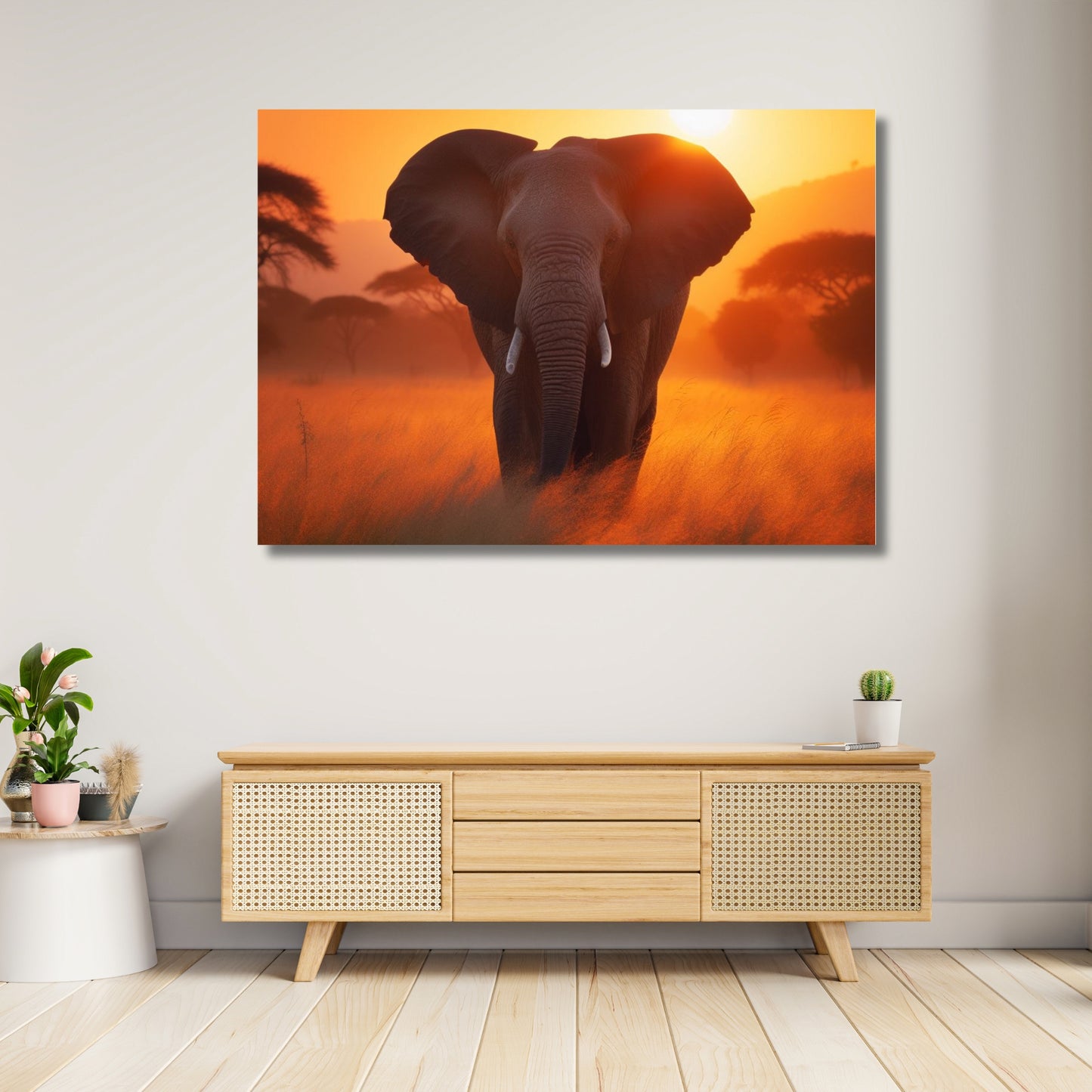 Elephant Animal Kingdom Wall Art Canvas Print