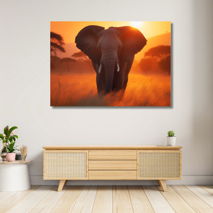 Elephant Animal Kingdom Wall Art Canvas Print