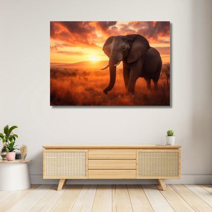 Elephant Glory Animal Kingdom Wall Art Canvas Print