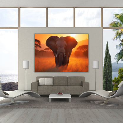 Elephant Animal Kingdom Wall Art Canvas Print