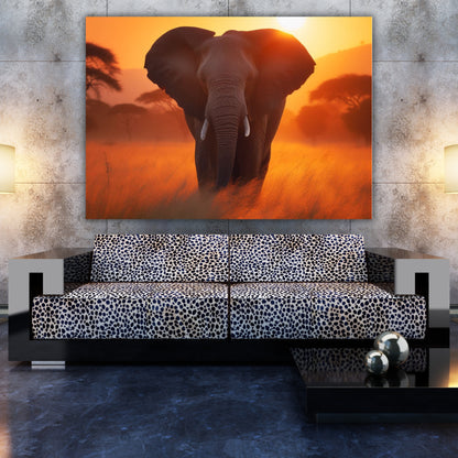 Elephant Animal Kingdom Wall Art Canvas Print