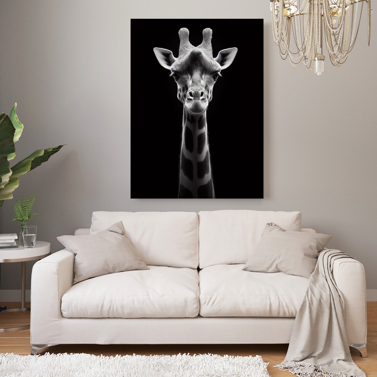 Giraffe Animal Kingdom Wall Art Canvas Print