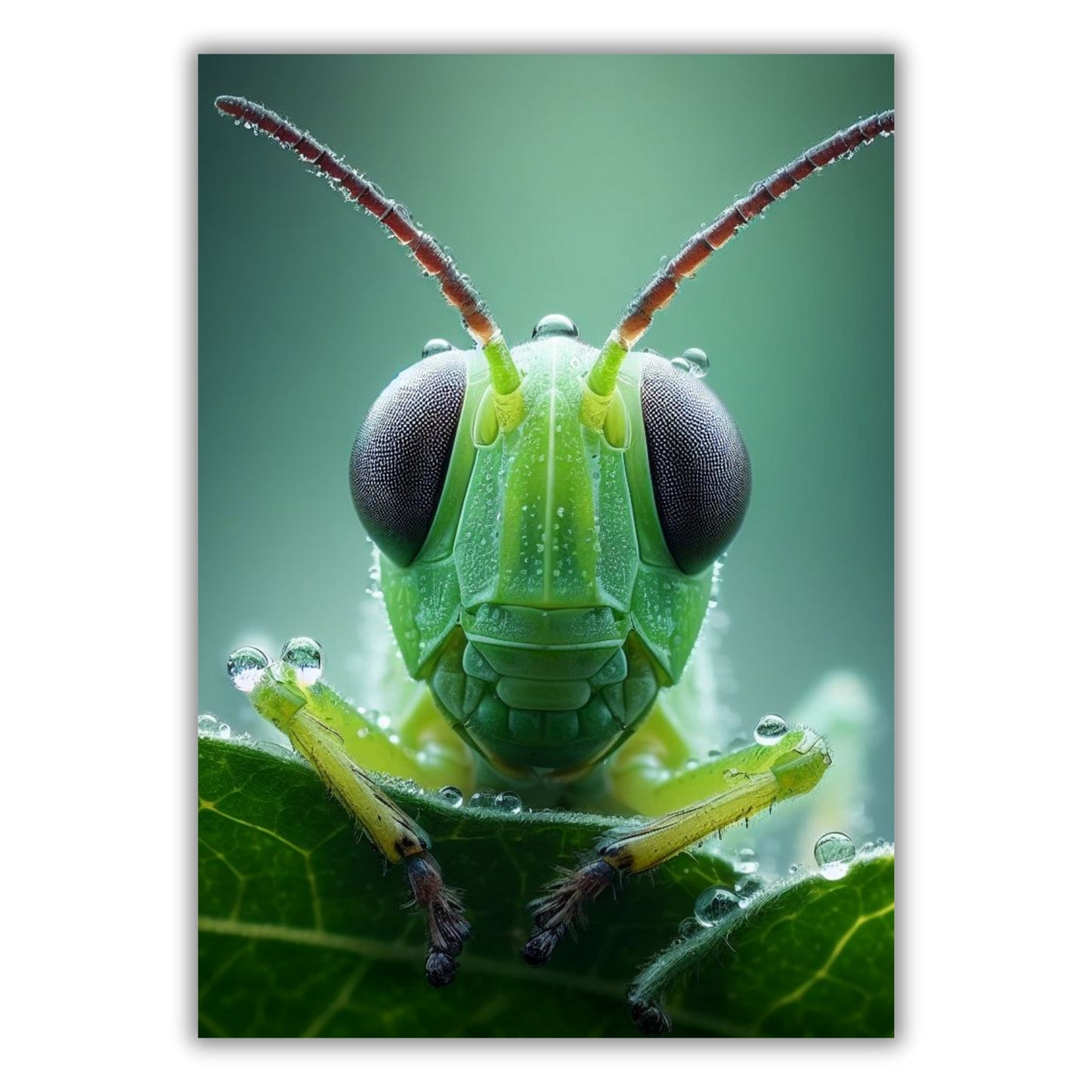 Grasshopper Animal Kingdom Wall Art Canvas Print