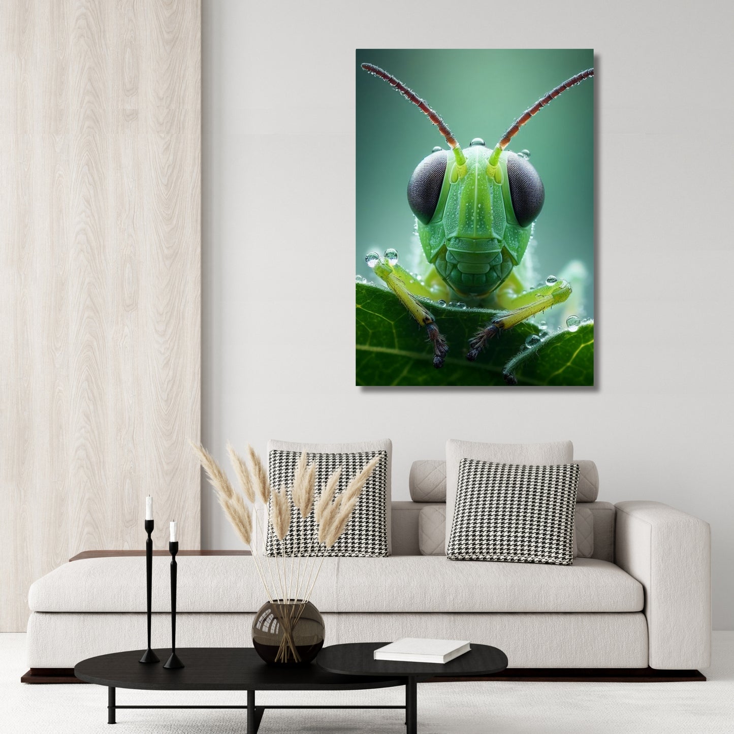 Grasshopper Animal Kingdom Wall Art Canvas Print