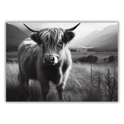 Highland Cow Animal Kingdom Wall Art Canvas Print