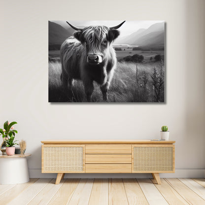 Highland Cow Animal Kingdom Wall Art Canvas Print