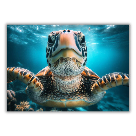 Turtle Love Animal Kingdom Wall Art Canvas Print