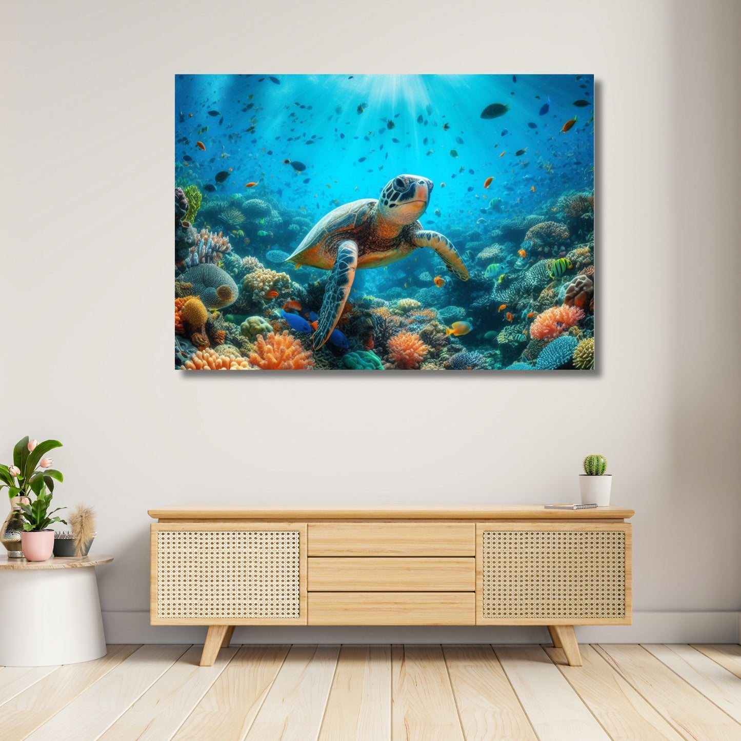 Turtle Reef Animal Kingdom Wall Art Canvas Print