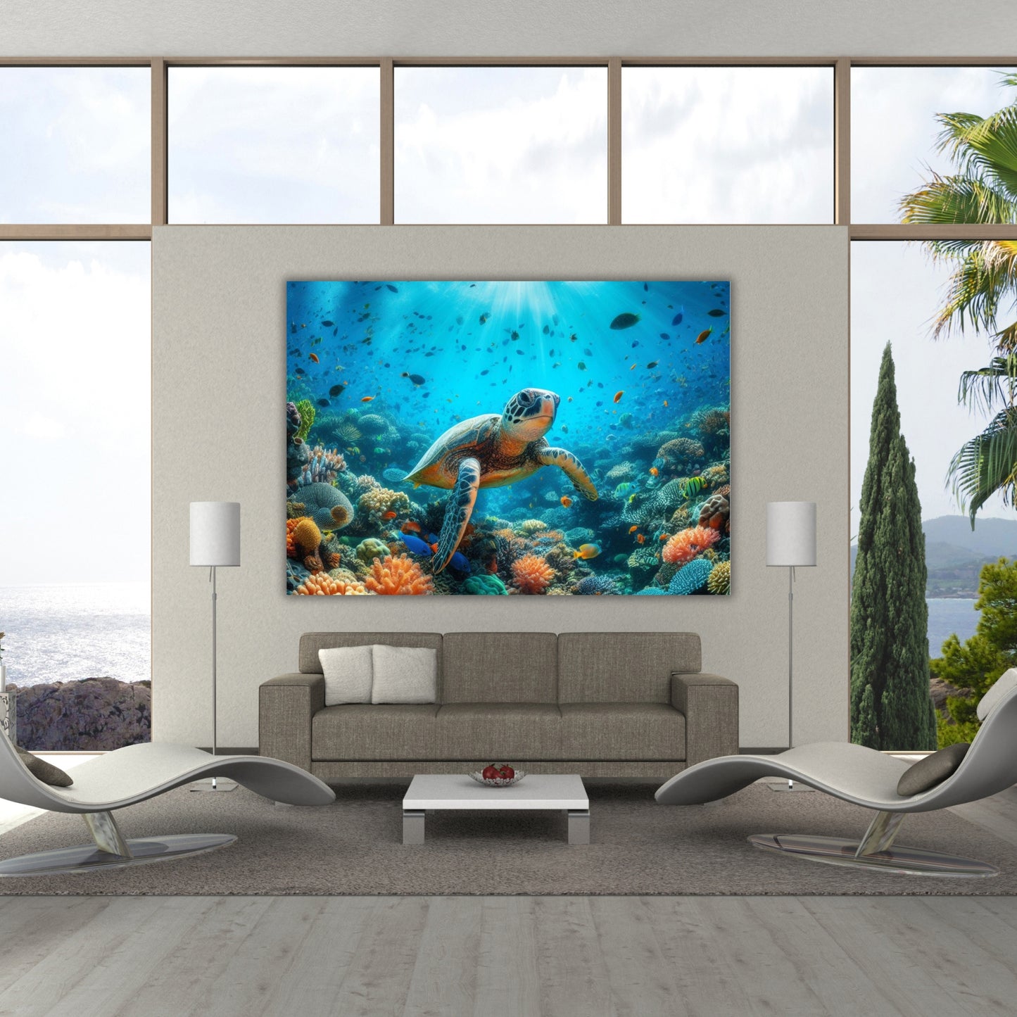 Turtle Reef Animal Kingdom Wall Art Canvas Print