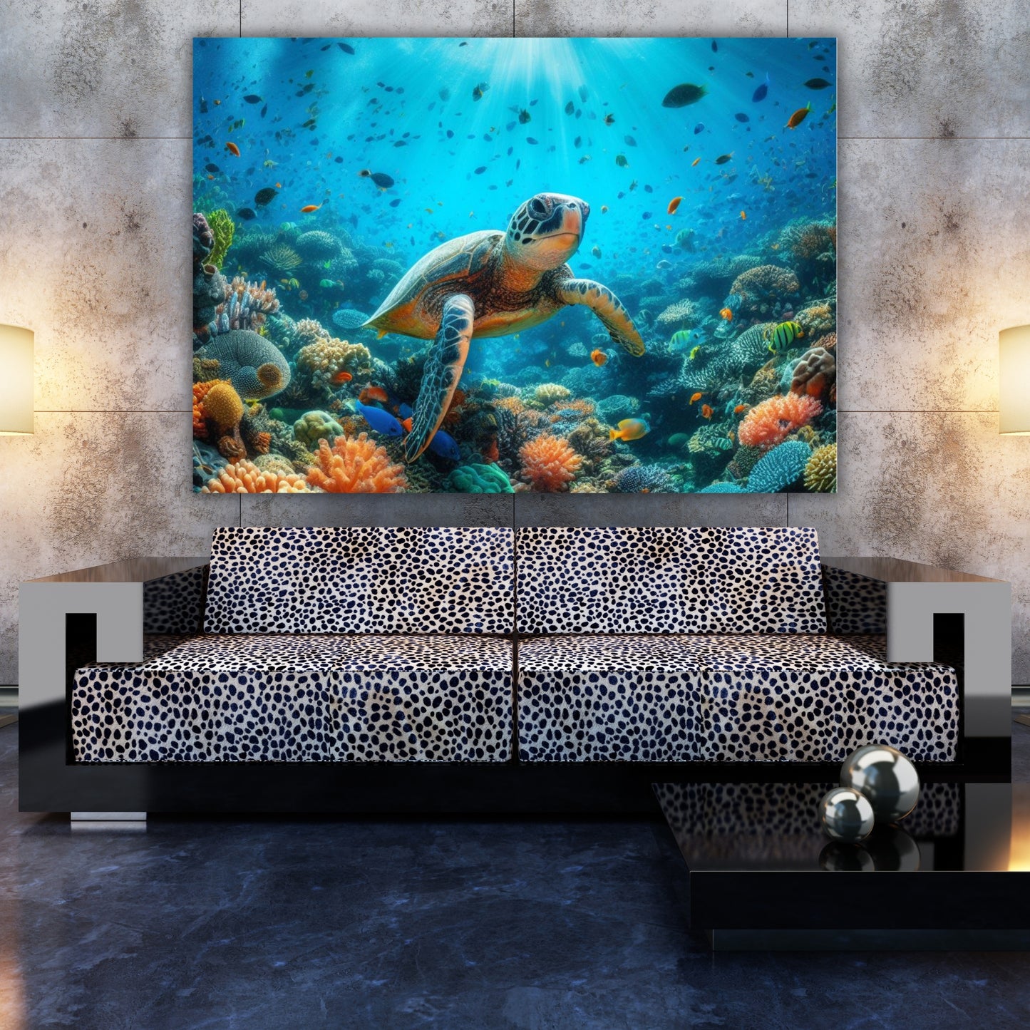 Turtle Reef Animal Kingdom Wall Art Canvas Print