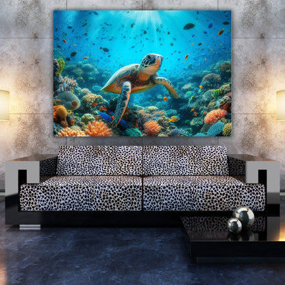 Turtle Reef Animal Kingdom Wall Art Canvas Print