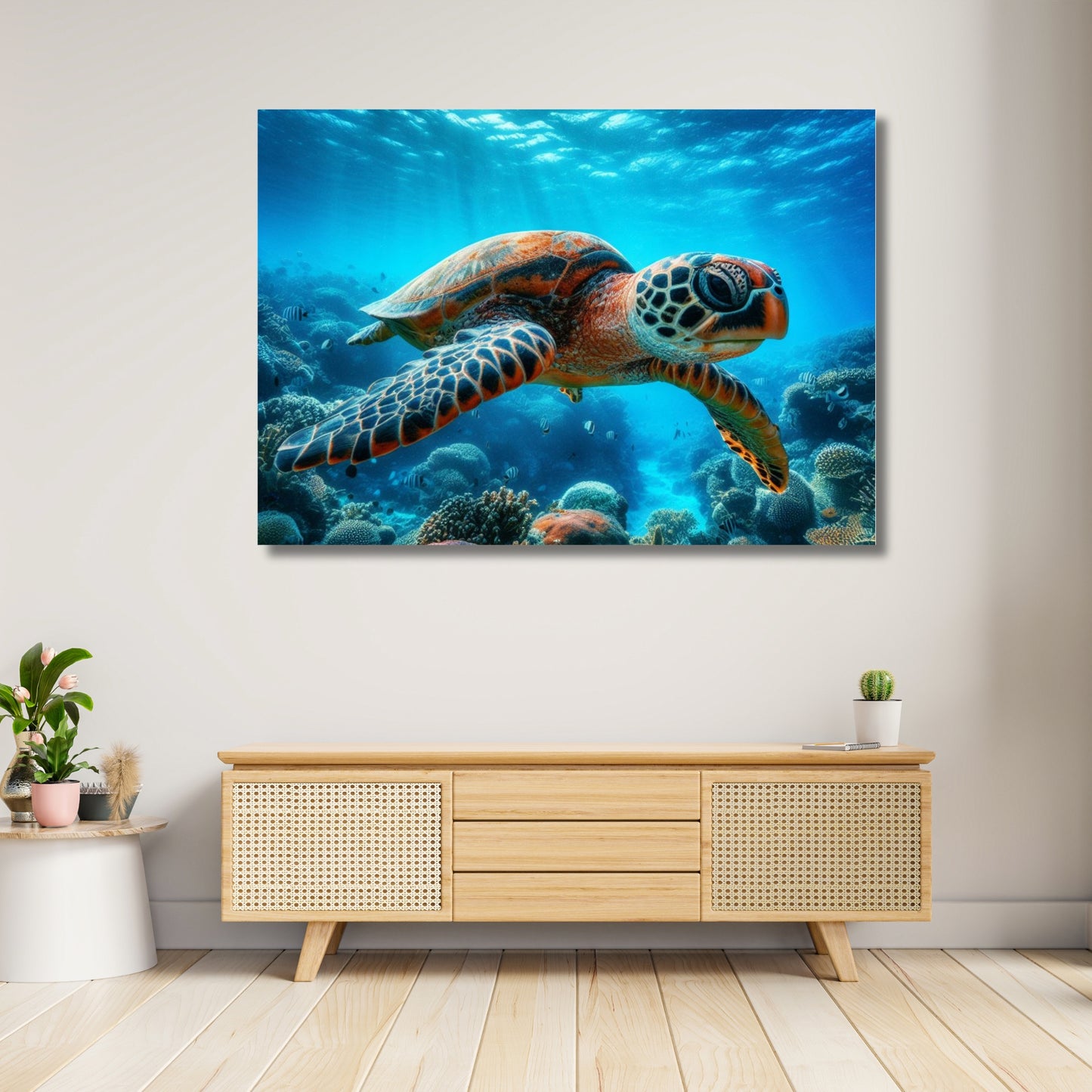 Sea Turtle Animal Kingdom Wall Art Canvas Print