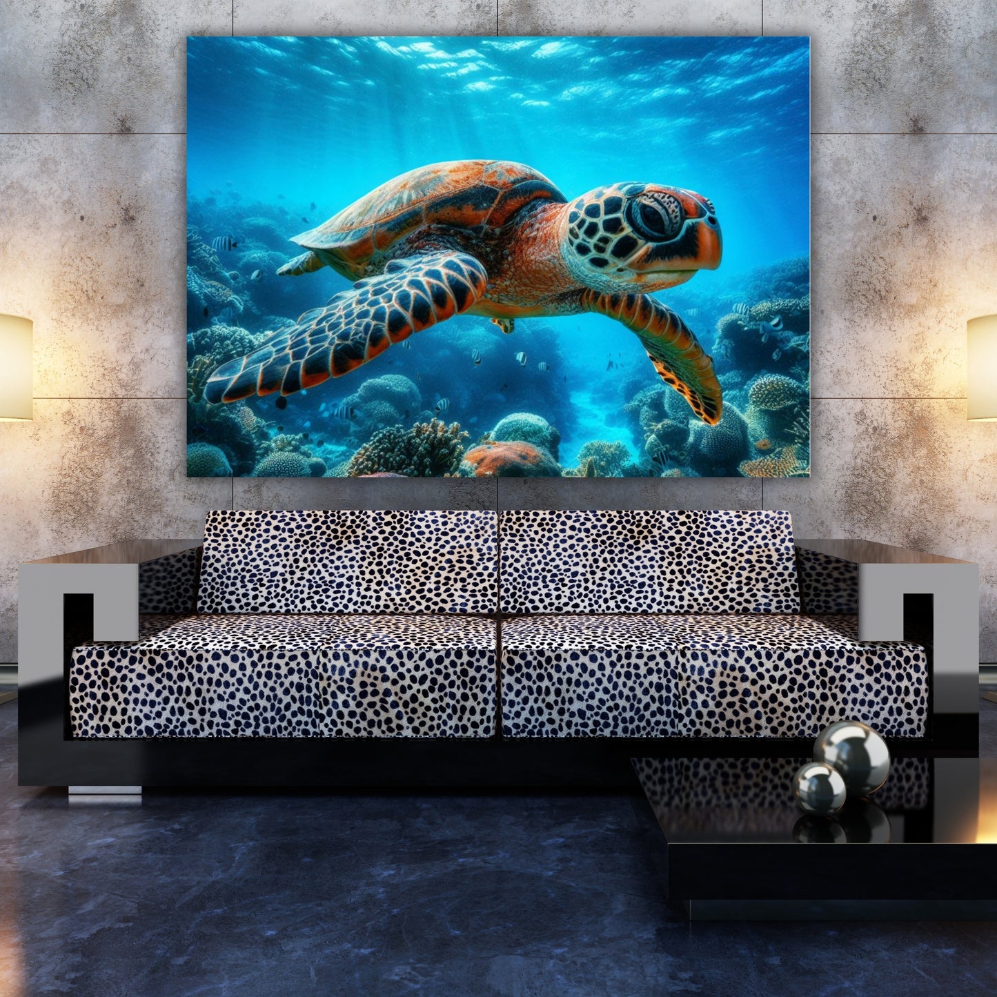 Sea Turtle Animal Kingdom Wall Art Canvas Print