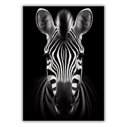 Zebra Animal Kingdom Wall Art Canvas Print