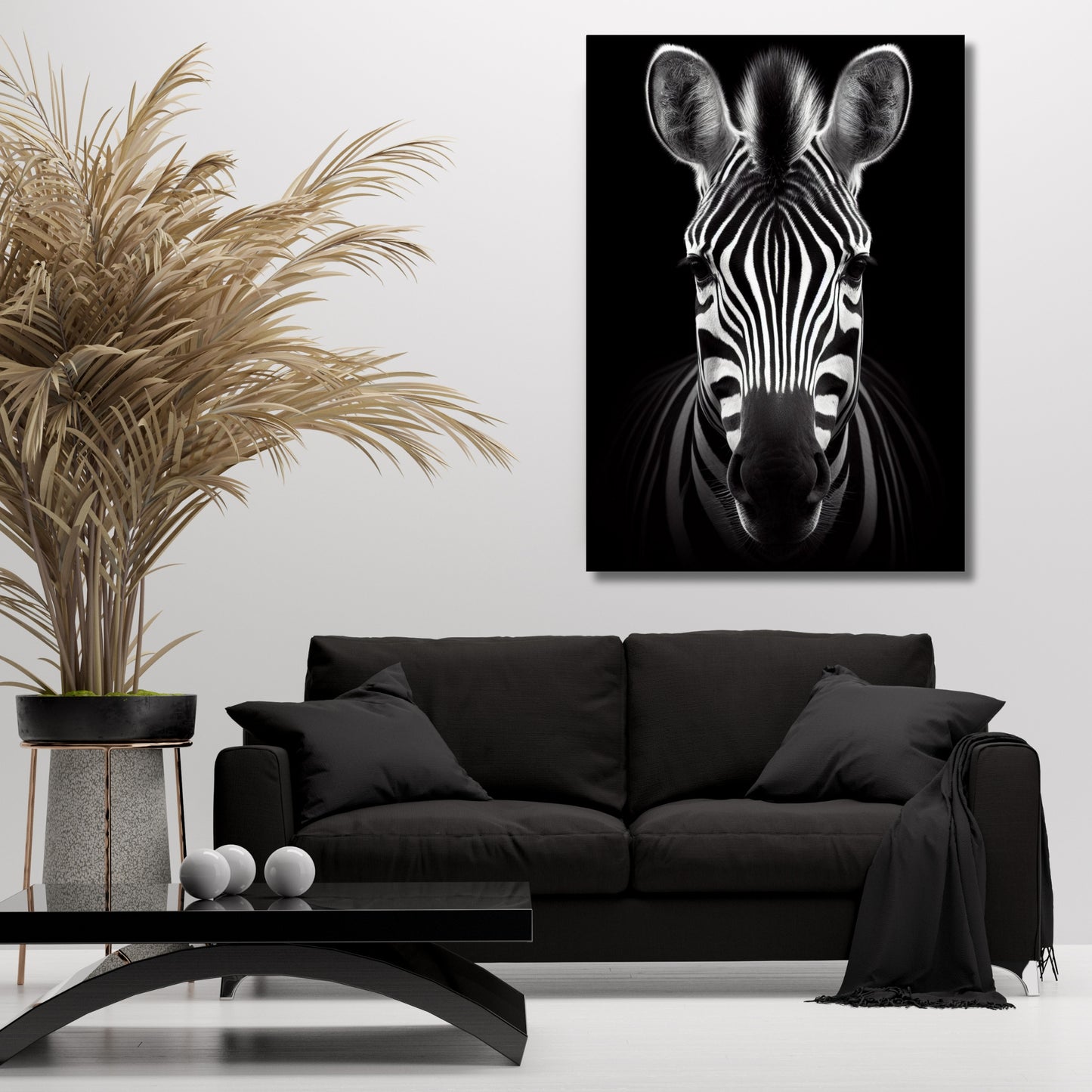 Zebra Animal Kingdom Wall Art Canvas Print