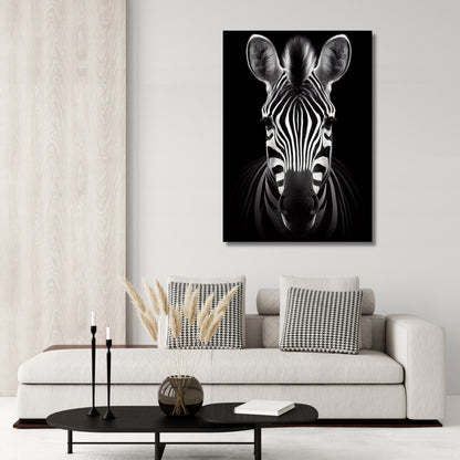 Zebra Animal Kingdom Wall Art Canvas Print