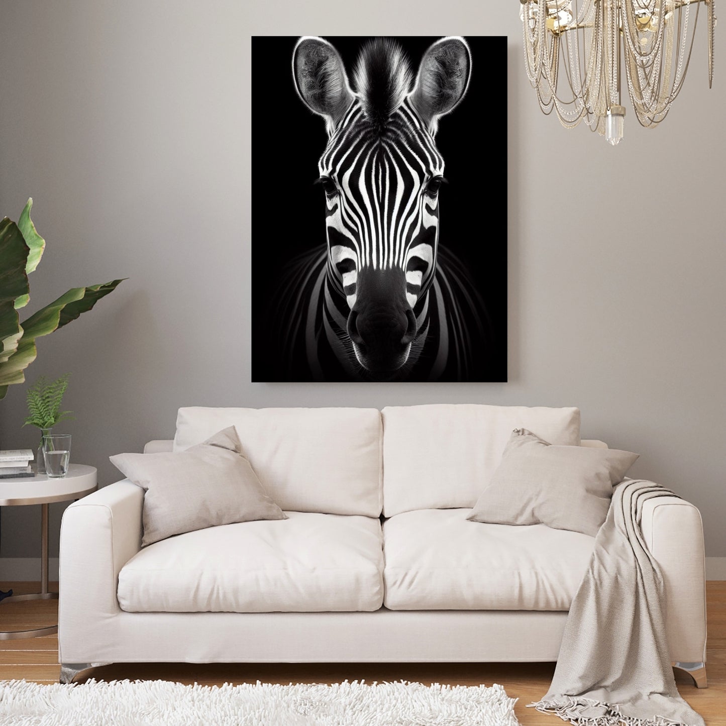 Zebra Animal Kingdom Wall Art Canvas Print