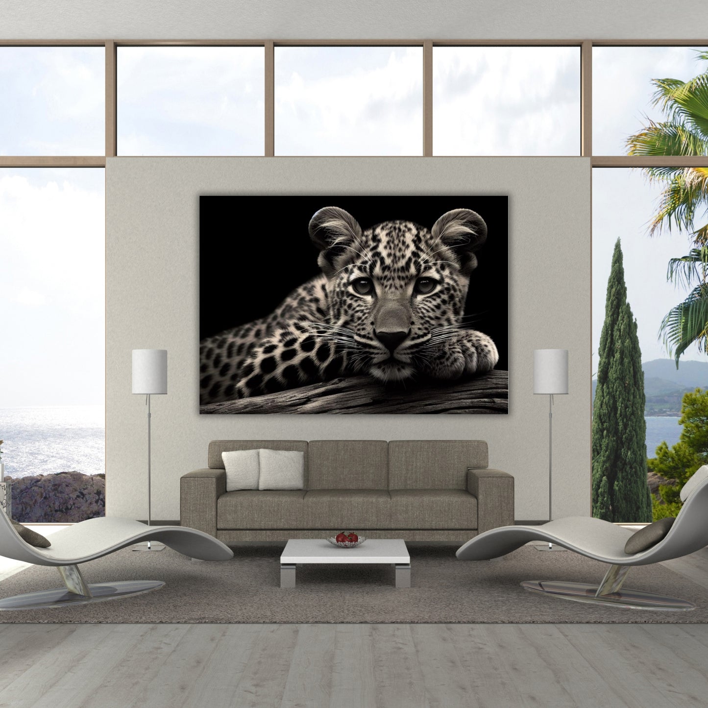 Beautiful Leopard Animal Kingdom Wall Art Canvas Print