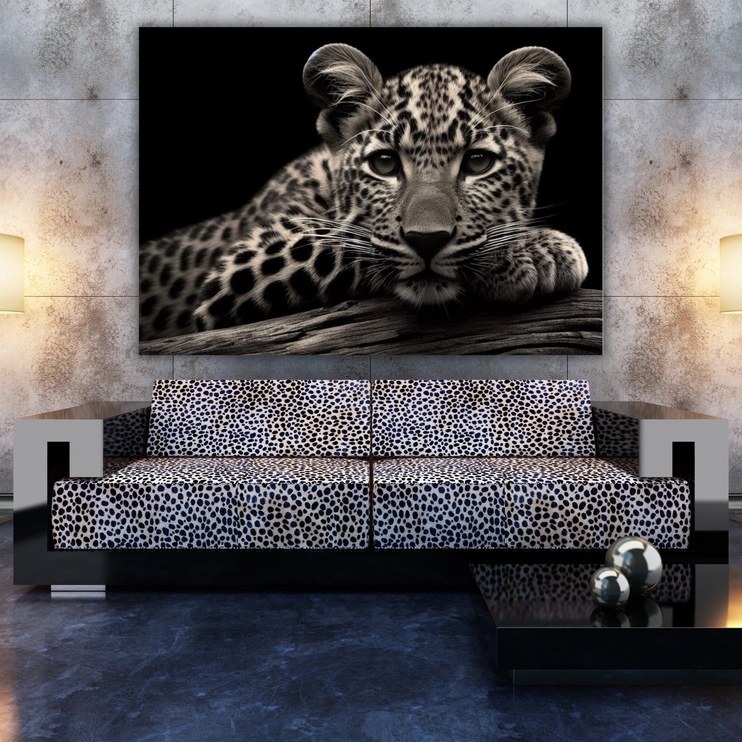 Beautiful Leopard Animal Kingdom Wall Art Canvas Print