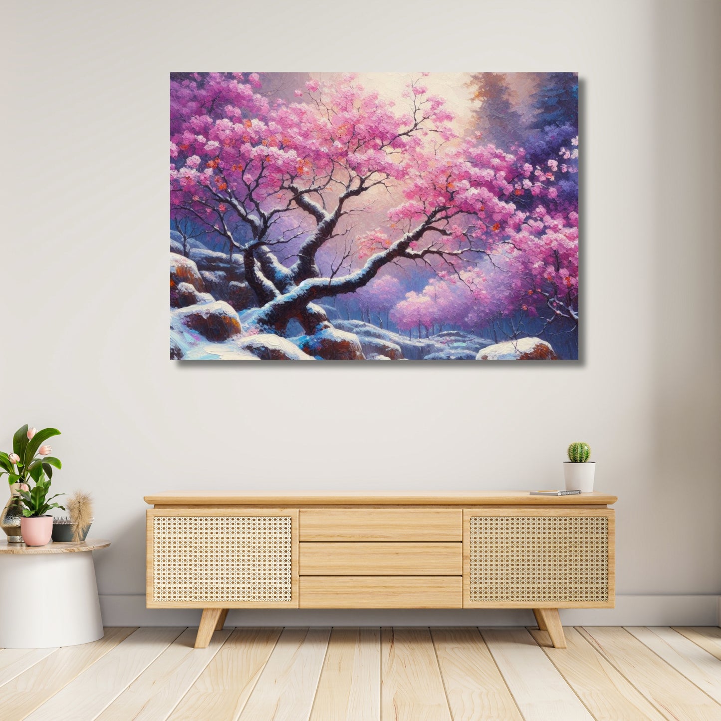 Cherry Blossom Wall Art Canvas Print