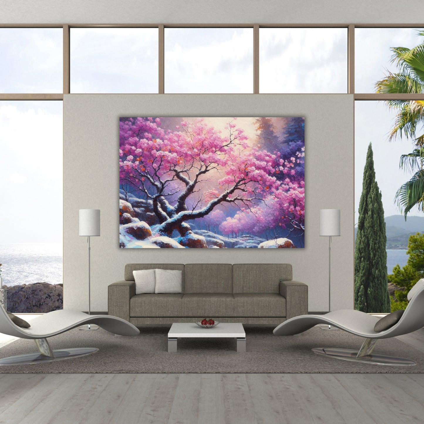 Cherry Blossom Wall Art Canvas Print