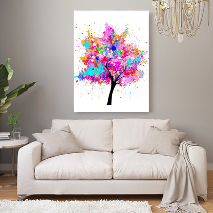 Cherry Blossom Tree Wall Art Canvas Print