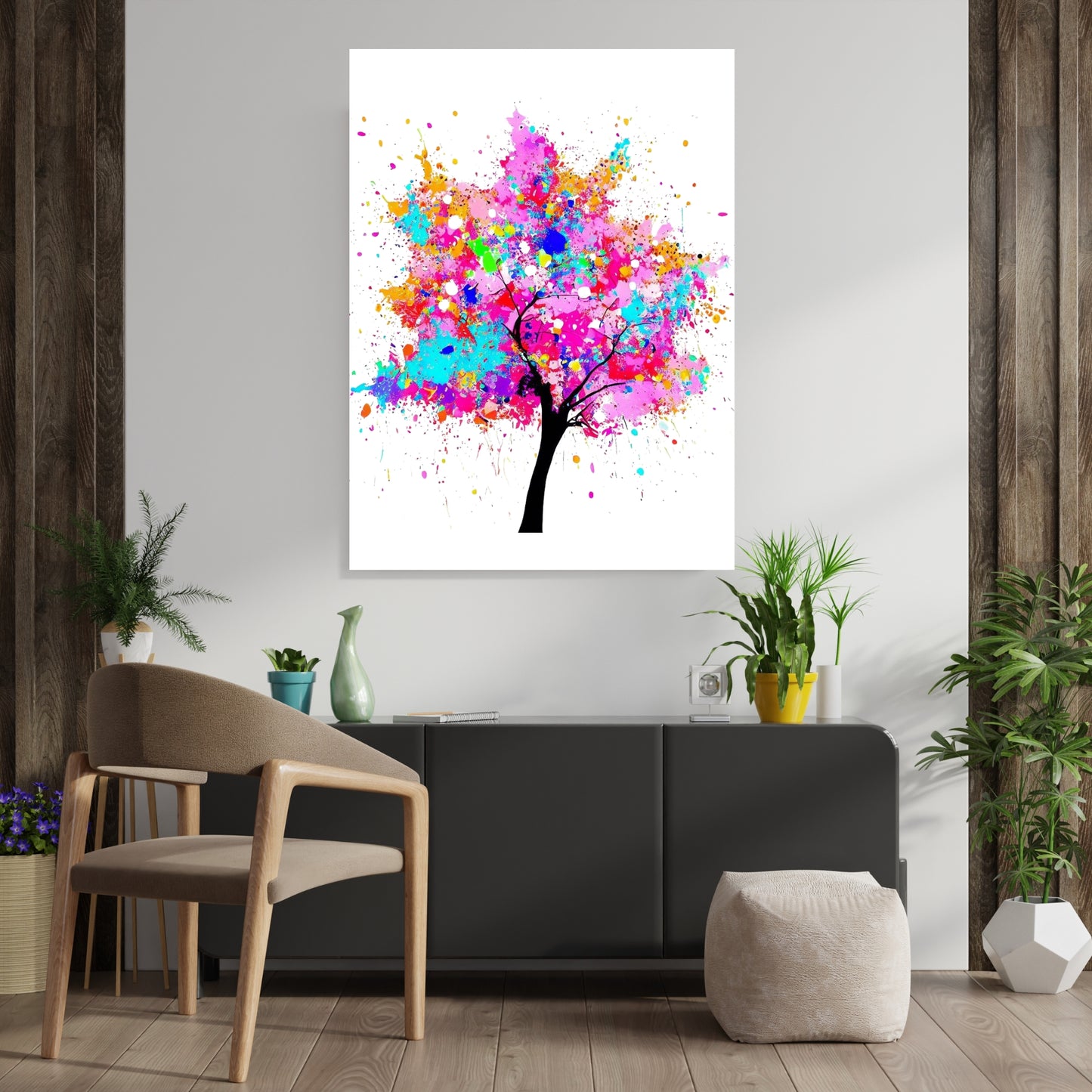 Cherry Blossom Tree Wall Art Canvas Print