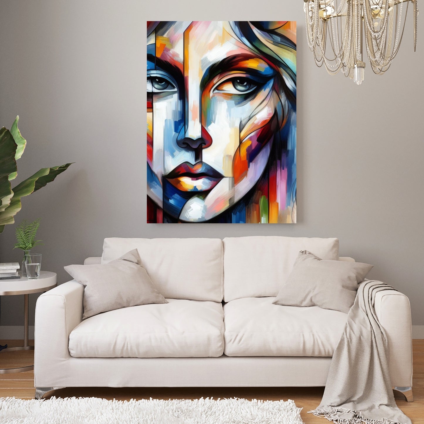 Abstract Femme Wall Art Canvas Print