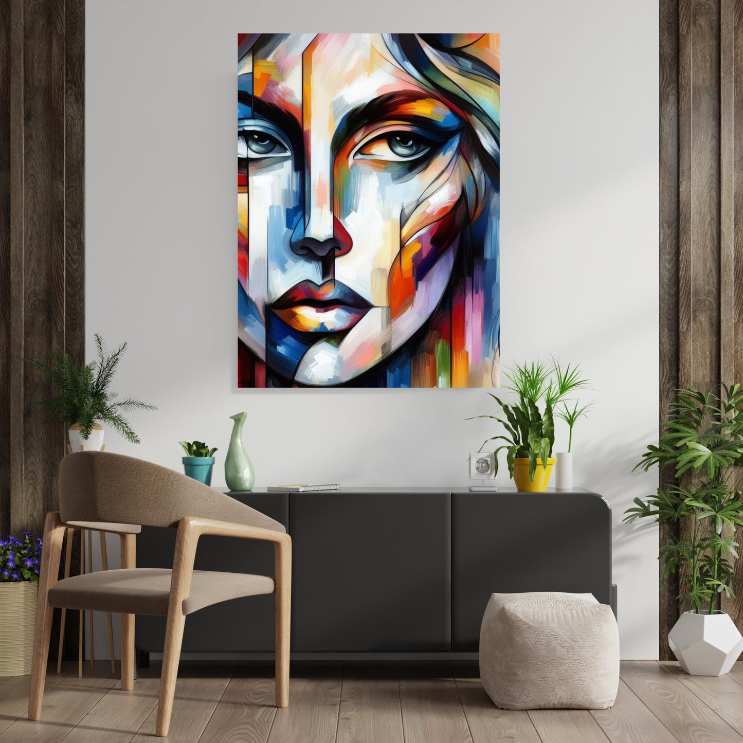 Abstract Femme Wall Art Canvas Print