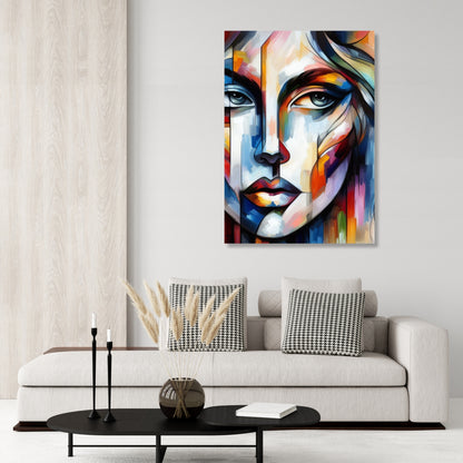 Abstract Femme Wall Art Canvas Print