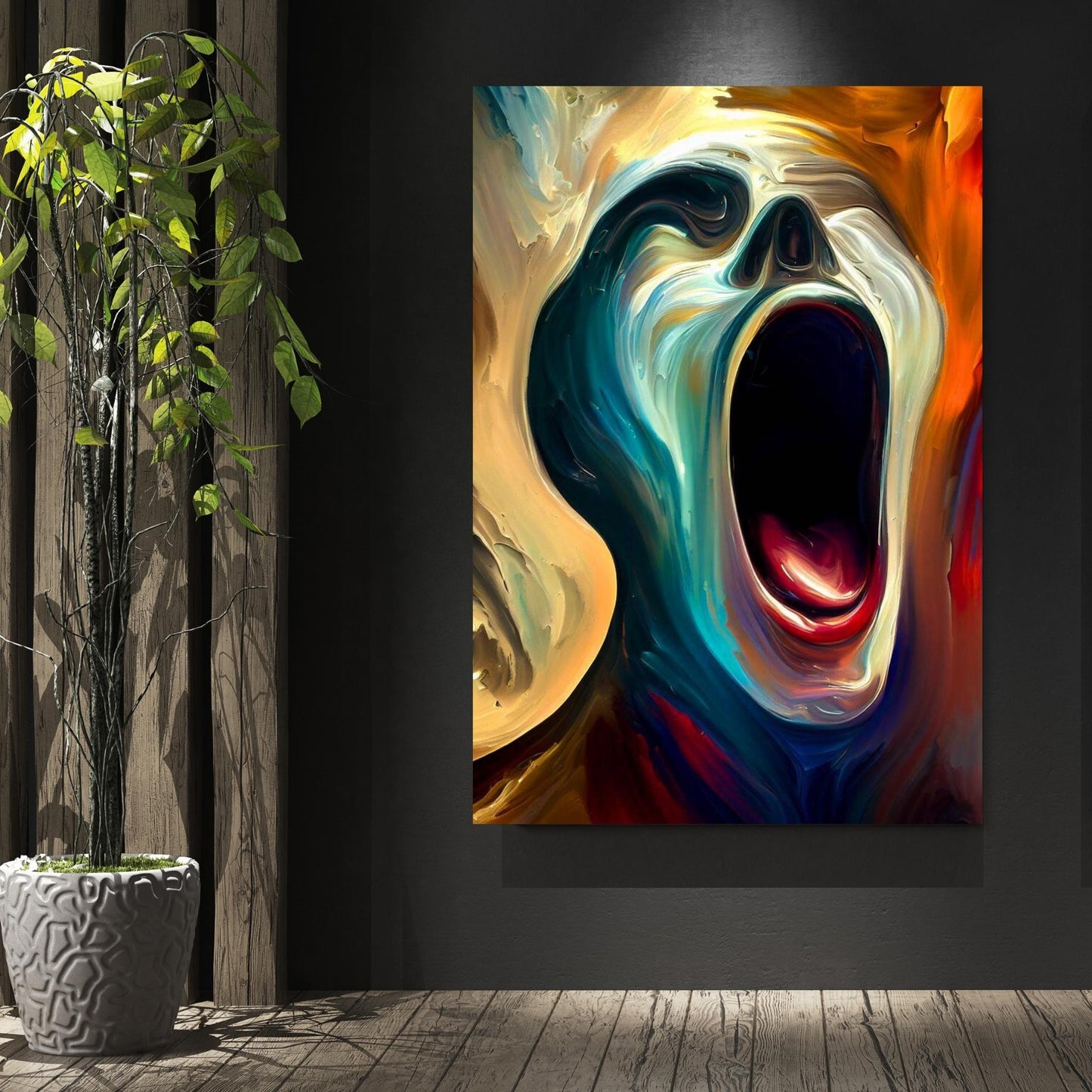 Darkness Wall Art Canvas Print