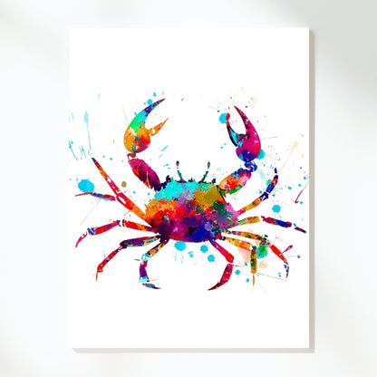 Crabby Crab Wall Art Canvas Print