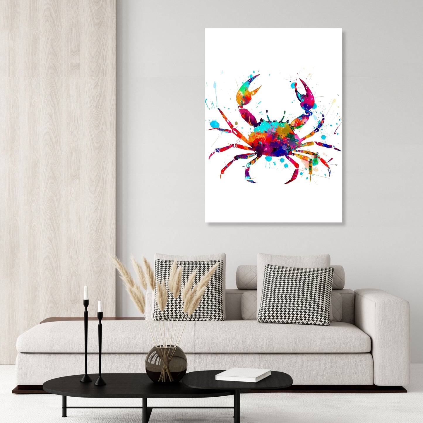 Crabby Crab Wall Art Canvas Print