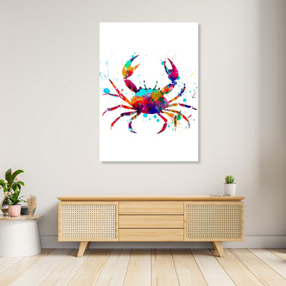 Crabby Crab Wall Art Canvas Print