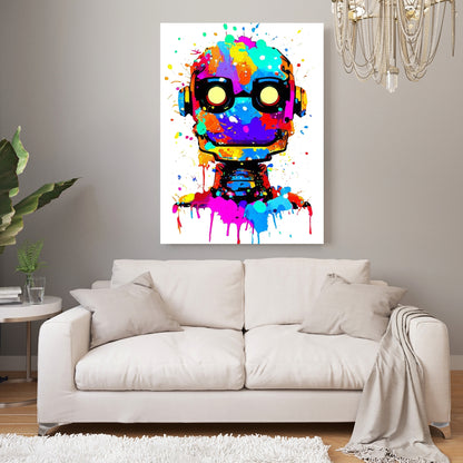 Cyborg Princess Wall Art Canvas Print