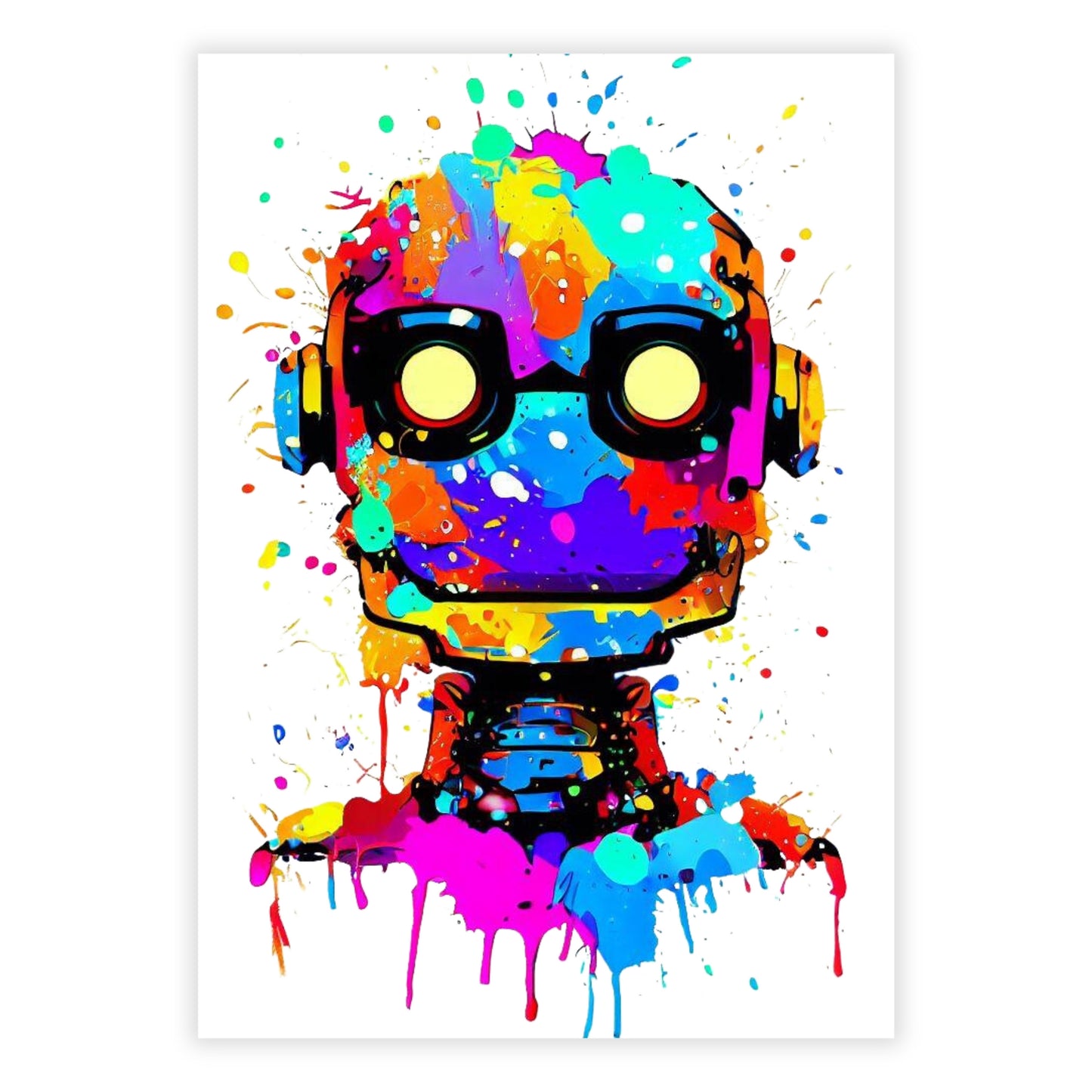 Cyborg Princess Wall Art Canvas Print